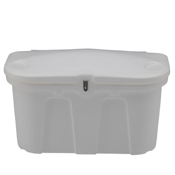 Taylor Made Stow N’ Go Polyethylene Dock & Patio Storage Box, White (43"L x 21"W x 26"H) #123650