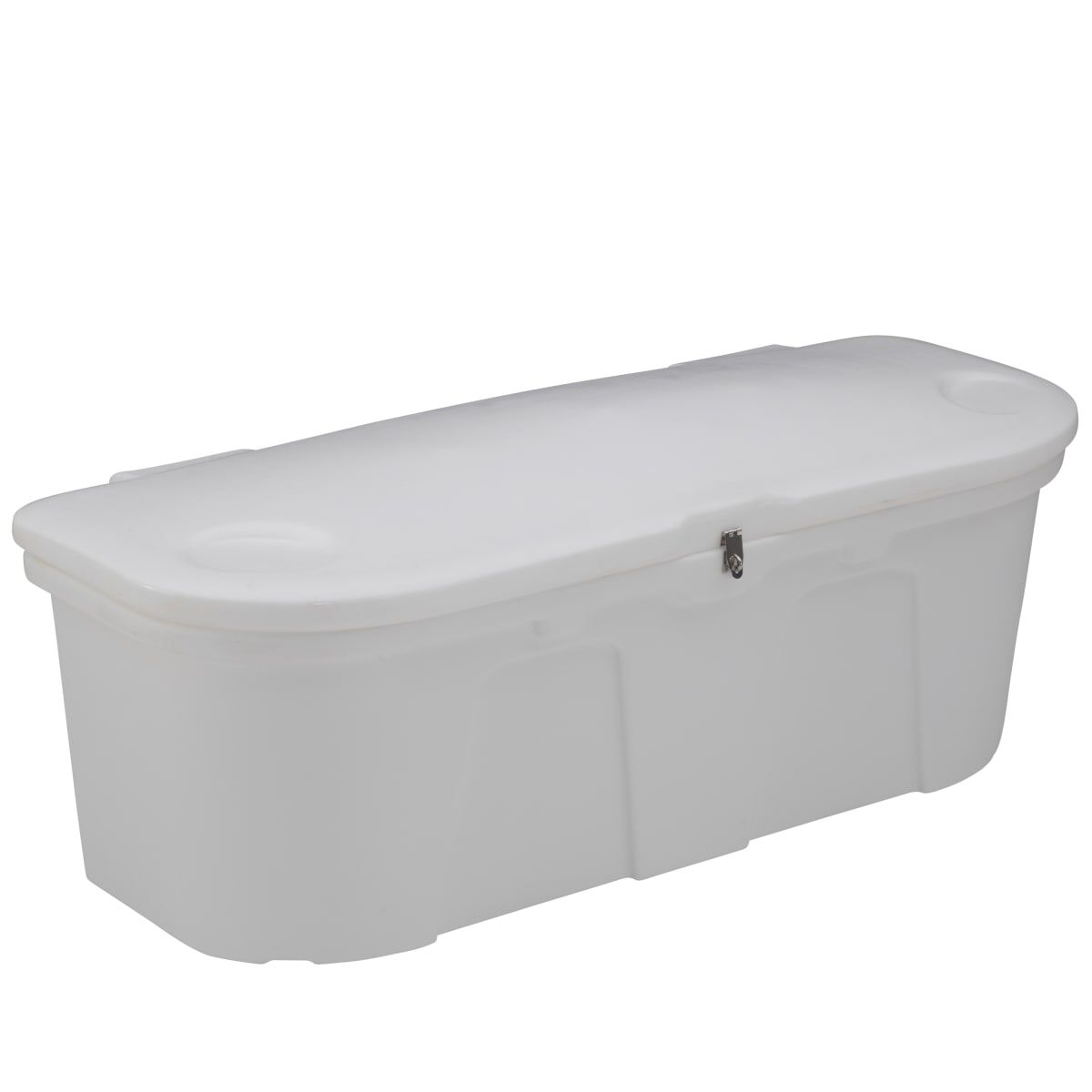 Taylor Made Stow N’ Go Polyethylene Dock & Patio Storage Box, White (67.75"L x 27.75"W x 26"H) #123750