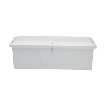 Coffre de quai en fibre de verre Taylor Made Stow N’ Go Standard, moyen (H 61 cm x L 183 cm x P 58 cm), blanc #83552
