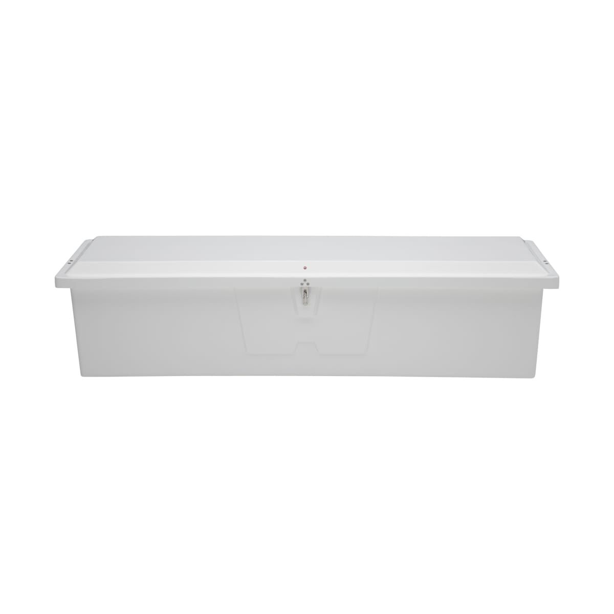 Taylor Made Stow N’ Go Fisherman’s Fiberglass Dock Box, Extra Large (24"H x 95"W x 22"D), White #83560