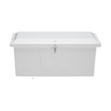 Coffre de quai en fibre de verre Taylor Made Stow N’ Go Standard, petit (H 24" x L 54" x P 22"), blanc #83562