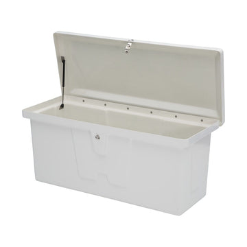 Coffre de quai en fibre de verre Taylor Made Stow N’ Go Standard, petit (H 24" x L 54" x P 22"), blanc #83562