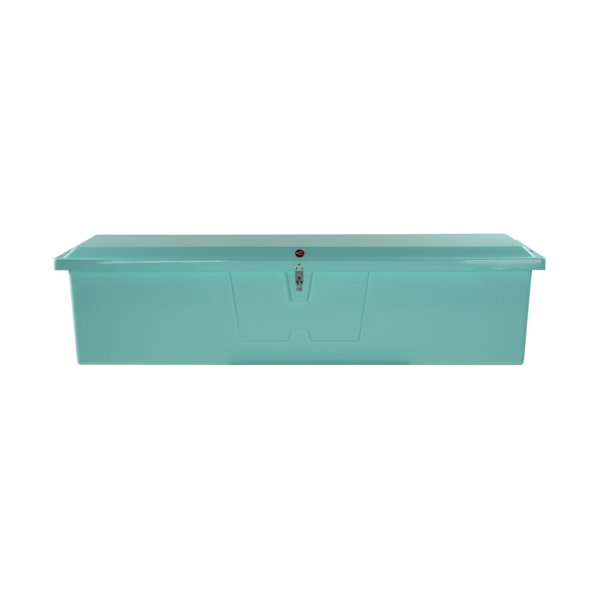 Taylor Made Stow N’ Go Fisherman’s Fiberglass Dock Box, Extra Large (24"H x 95"W x 22"D), Seafoam Green #83560SF