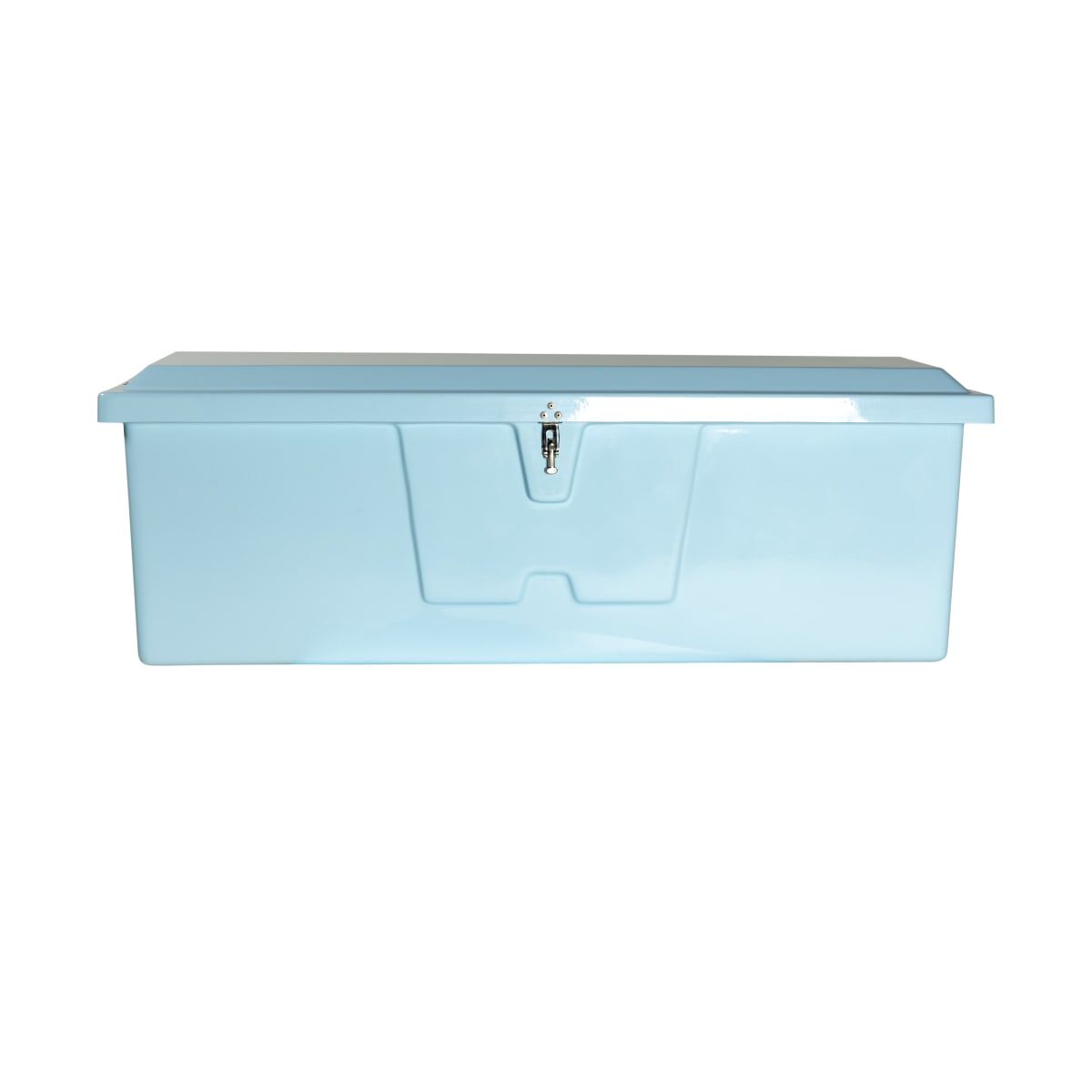 Taylor Made Stow N’ Go Standard Fiberglass Dock Box, Medium (24"H x 72"W x 23"D), Ice Blue #83552IB