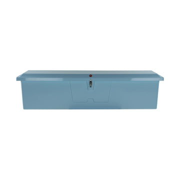Coffre de quai en fibre de verre Taylor Made Stow N’ Go Fisherman, très grand (61 cm H x 241 cm L x 56 cm P), bleu glacier #83560IB